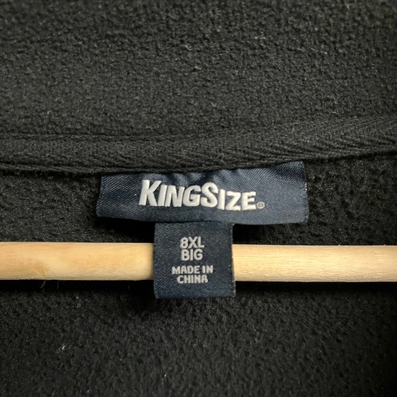 Big and Tall Men’s Kingsize Fleece Full Zippered Jacket 8XL - Picture 2 of 5